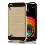 Wholesale LG X Power K6P K210 (2016) LS755 Armor Hybrid Case (Gold)